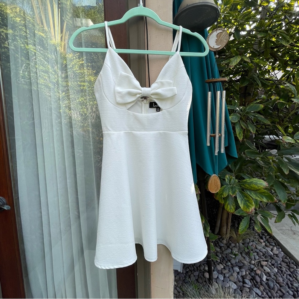 Lulu’s Better Bow-lieve It Skater Dress